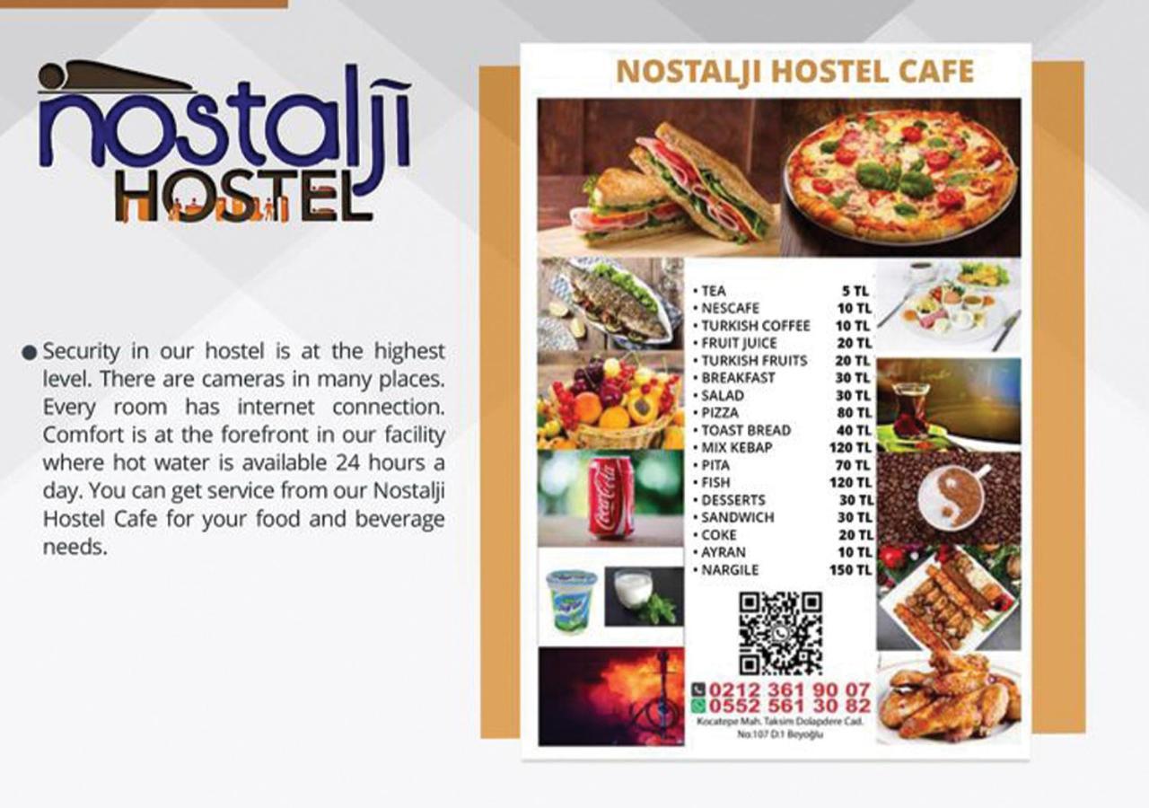 Nostalji Hostel Istanbul Bagian luar foto
