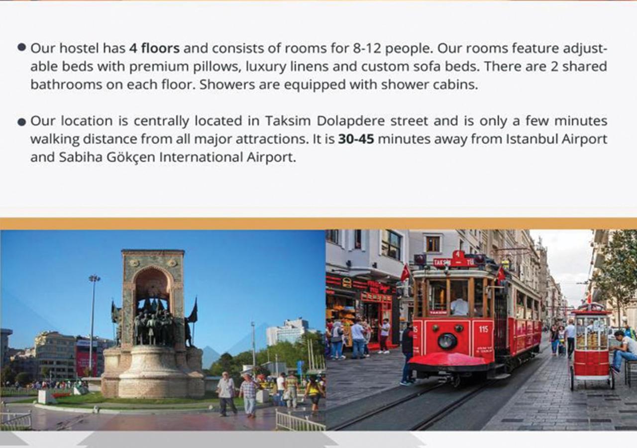 Nostalji Hostel Istanbul Bagian luar foto
